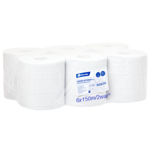 Ręcznik papierowy Merida Optimum Maxi a'6 biały (150m) 2-war *makulatura * ROB105 ręczniki papierowe na rolce