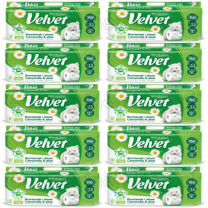 Papier toaletowy Velvet Rumianek 10 opak a'8 biały (18m) 3-war *celuloza