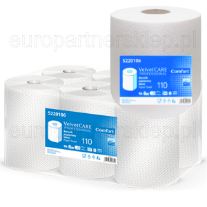 Ręcznik papierowy Velvet Maxi a'6 biały (110m) 2-war *celuloza ręczniki papierowe na rolce