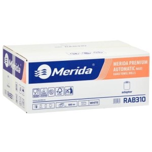 Ręczniki papierowe Merida Automatic Maxi a'6 biały (100m) 3-war *celuloza *RAB310