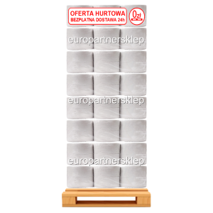Papier toaletowy Jumbo 18cm 20 opak (półpaleta) a'12 biały (100m) 2-war  *celuloza