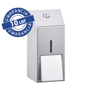 Dozownik mydła w płynie MERIDA STELLA MINI, pojemność zbiornika 400 ml, stal matowa *DSM102