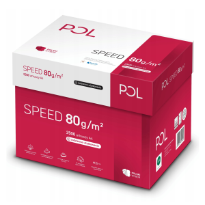Papier biurowy do drukarki ksero A4 POLSPEED 80G 500 arkuszy(KARTON) 5 ryz