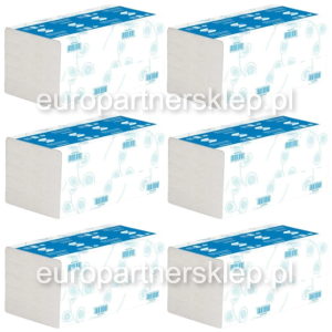Ręcznik papierowy składany Zz Velvet (6 opak) a'150 biały (23x23cm) 2-war *celuloza *5600042 ręczniki papierowe składane zz