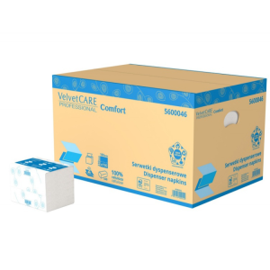 Serwetki gastronomiczne Velvet a'6000 (16x23 cm) 40x 150 sztuk 100% celuloza *5600046