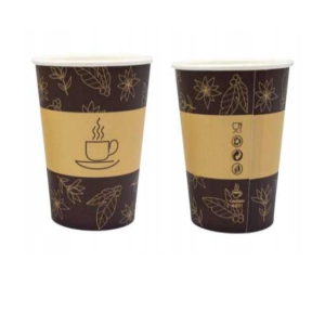 Kubek papierowy z nadrukiem 420 ml love nature na wynos a'50 bez opłaty SUP kubki papierowe *88051