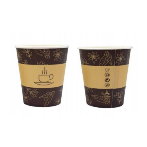 Kubek papierowy z nadrukiem 250 ml love nature na wynos a'50 bez opłaty SUP kubki papierowe *88037