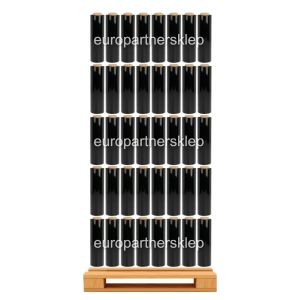 Folia stretch 1,40 kg brutto 25cm czarna 240 rolek (półpaleta) mocny strecz 23 mik*