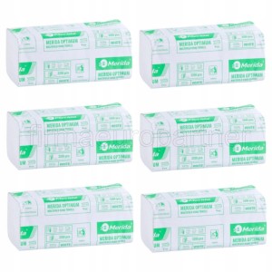 Ręcznik papierowy składany Zz Merida OPTIMUM (6 opak) a'160 biały (23x25cm) 2-war *VOB033 ręczniki papierowe składane zz