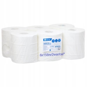 Ręcznik papierowy Merida Top Maxi a'6 biały (158m) 2-war *celuloza * RTB101 ręczniki papierowe na rolce
