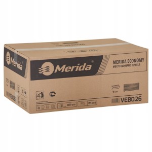 Ręcznik papierowy składany Zz Merida Economy a'4000 biały (23x25cm) 1-war *VEB026 ręczniki papierowe składane zz