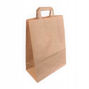 Torby papierowe 32x42cm brązowe 32x16x42 a'100 torba papierowa z uchwytem eko